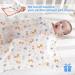 Miracle Baby Muslin Swaddle Blanket Cotton Summer | 110x150cm | Boys Girls Animal Print | Two Layers - Buy Online on SooperMarket.com