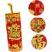 Alipis 1pc Chinese New Year Decoration Car Decor Car Trim Front Door Sitting on The Flannel Red Red 18x6cm - Buy Online on SooperMarket.com