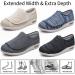 LGZY Women's Diabetic Shoes | Extra Wide Width Orthopedic Slippers for Swollen Feet | Memory Foam | Dark Gray - Size 39 EU - Buy Online on SooperMarket.com