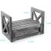 Rustic Grey Wooden Laundry Detergent Holder | Space-Saving Farmhouse Organizer with Easy-Clean Drip Tray for Modern Home Decor - Buy Online on SooperMarket.com