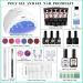 Morovan Poly Gel Nail Kit with 48W LED Lamp and Glitter Prep - Extension Gel, Primer, & Nail Art Supplies - Buy Online on SooperMarket.com