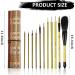 11 Pcs Chinese Calligraphy Brushes Set with Bamboo Holder - Japanese Style Sumi Painting Brushes for Kanji Art - Buy Online on SooperMarket.com