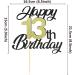 Sumerk 13th Birthday Cake Attachments - Gold & Black Party Decorations | 1 Pack Cake Lid & Accessories - Buy Online on SooperMarket.com