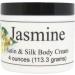 Eclectic Lady Jasmine Satin and Silk Cream Body Cream Body Lotion 4 oz - Shea Butter Aloe Silk Amino Acids Vitamin E Phthalate-Free Handcrafted in USA - Perfect For Women 4 Ounce (Pack of 1)