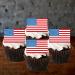 50 Edible American Flag Cupcake Toppers Mini USA Flag Cake Decorations Stars And Stripes Decorations Olympics Party Decorations World Flags 4th Of July Patriotic Independence Memorial Veterans - Buy Online on SooperMarket.com