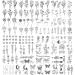 Cerlaza 100 Sheets Temporary Tattoos for Women - 420 Mixed Styles Fake Tattoo Stickers - Realistic Henna Body Art Sticker Set - Buy Online on SooperMarket.com
