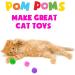 1000 Pieces 1 Inch Pom Poms for Crafts - 10 Assorted Colors - Puff Balls - Separated by Bag - Buy Online on SooperMarket.com