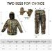 ANYDKE Ghillie Suit Camouflage Hunting Suits - Lightweight Breathable 3D Leaf Camo Clothing for Jungle Shooting, Airsoft, Photography - Fits 5.9-6.2ft Tall - Ideal for Outdoor Activities and Halloween - Buy Online on SooperMarket.com