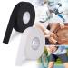 Huiguli racket tape 2 rolls ice hockey tape 25m*25mm self -adhesive handle band sports tape non -slip handle tapes for hockey rackets tennis racket badminton racket black & white