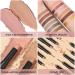 FOCALLURE Shimmer Cream Eyeshadow Stick Set - Long Lasting Waterproof Eye Shadow Crayon in Mocha Pink - 2 Pcs Highlighter Pencil for Brightening Eyes - Buy Online on SooperMarket.com