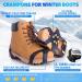 Sfee Ice Cleats 10 Steel Studs for Boots & Shoes - Anti-Slip Traction Cleats for Snow & Ice Walking, Hiking, Jogging - Size L (Women 10-13 / Men 8-11) - 1 Pair - Buy Online on SooperMarket.com