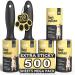 Tydi Pet Lint Rollers - 500 Sheets of Lint Roller Refills & 2 Handles - 100 Sheets per Sticky Clothes Roller - Lint Rollers for Pet Hair - Reusable Lint Roller for Clothes - Fluff Remover for Clothes 2 Handles + 500 Sheets