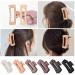 12 Pcs Rectangle Hair Clips Set for Women and Girls - Includes 6 Large Claw Clips for Thick Hair and 6 Small Claw Clips for Thin Hair - Buy Online on SooperMarket.com