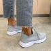 Rytejfes Women's White Sneakers - Summer Lace-Up & Slip-On Shoes for Office & Casual Wear - Available in Gray & Green - Buy Online on SooperMarket.com