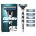 Gillette Mach3 wet razor men razor + 6 razor blades with 3-blade gift for men old
