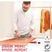 Marabu Screen Printing Kit Set with Wooden Frame, Squeegee, and Ink - Beginner Silk Screen Printing Set - Buy Online on SooperMarket.com