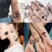 52 Tiny Small Temporary Tattoos for Kids & Adults - Tribal Animals, Butterflies, Anchors, Compass, Flowers - 3D Fake Tattoo Stickers for Neck, Arm, Hands - Cute Face Tattoo Kits - Buy Online on SooperMarket.com