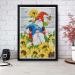Gnomes Stamped Cross Stitch Kit for Beginners - Floral Needlepoint Patterns | Dimensions Needlecrafts Embroidery Kit | Arts and Crafts - Buy Online on SooperMarket.com