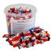 Party Bucket with Ferrero Kinder Minis in individual packaging 1 pack (1 x 1 kg) Chocolate 180 pieces (1 pack)