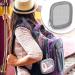 4-Piece Gray Mesh Travel Toiletry Bag Set - Portable Cosmetic Makeup Pouch with Zipper for Daily Accessories - Buy Online on SooperMarket.com