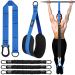 Pull Up Assistance Bands Heavy Duty Assisted Pull Up Bands for Pull Up Assist Adjustable Weight/Size with Fabric Feet Mats Upgrade Pull Up Assist Bands for Strength Training Blue