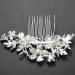 Plouluyt Wedding Bridal Hair Combs Vintage Imitation Crystal Hairpins Prom Jewelry Gold Silver Flower Pattern Hair Accessories Pins Women Silver - Buy Online on SooperMarket.com