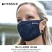 MISSION Sport Mask - Adjustable Strap for Custom Fit | Breathable & Reusable Face Cover in Navy Blue - Buy Online on SooperMarket.com