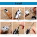 12 Pieces Leather Sewing Awl Kit with Accessories Set - Hand Stitcher Tool, Needles, Thread Spools - for Leather & Fabric - Buy Online on SooperMarket.com