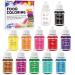 Food Coloring Set 12 Colours x 10ml Cake Food Coloring Liquid Set Food Coloring for Baking Cake Decorating Food Grade Food Color Dye for Fondant Icing Slime Making DIY Supplies Kit-0.35 Fl. oz/Bottles