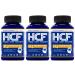 HCF Happy Calm & Focused - Brain Focus Attention Concentration & Mood Supplement - FQ Foundation Amino Acids Vitamins & Minerals. (3-Pack)