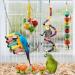 MQUPIN Bird Parrot Toys 12 Pack Budgie Toys Parrots Cage Toys Hanging Swing Climbing Shredding Perches Toys Ladders Sepak Takraw Parrot Bite Toy Cockatiel Toys for Parakeet Budgerigar M-7.9inch - Buy Online on SooperMarket.com