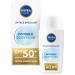 NIVEA SUN UV Face Invisible Daily Fluid SPF50+ (40ml) Face Sunscreen with Niacinamide 8H Matte Effect SPF50 Face Moisturiser Invisible On All Skin Tones