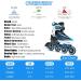 ECOO Adjustable Inline Skates with Light-up Wheels for Kids (Ages 4-12) - Blue - Large-Youth (3-6 US) | Beginner Roller Blades for Boys and Girls - Indoor and Outdoor Use - Buy Online on SooperMarket.com