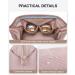 BAGSMART Travel Makeup Bag Organizer Case for Women - Pink - Buy Online on SooperMarket.com