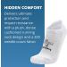 Hidden Comfort No-show Running Socks (4 Pairs) - Men and Women, White, Black, Charcoal, Gray, Medium - Buy Online on SooperMarket.com
