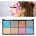 Face Painting Palette 8 Colors Eyeshadow Palette Food Grade Long Lasting for Halloween for Cosplay for Kids - Buy Online on SooperMarket.com