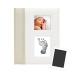 Pearhead First 5 Years Baby Memory Book with Clean-Touch Baby Safe Ink Pad to Make Babys Hand Or Footprint Included, Holiday Gifts, Baby's First Christmas Gift Idea, Ivory Classic 698904350132