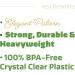 300 Pack Heavyweight Disposable Clear Plastic Knives by Comfy Package - Buy Online on SooperMarket.com