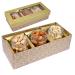 Jaiccha Ghasitaram Dryfruits Hamper- box with 3 Jars of Cashews Almonds and Pistachios |Gift for Diwali Holi Rakhi Valentine Christmas Birthday Anniversary Her Him|