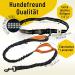 Premium Elastic-Free Jogging Leash for Large Dogs | 120-170 cm Adjustable | Orange | Comfortable Belly Belt & Removable Soft Loops - Buy Online on SooperMarket.com