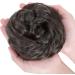 Thick Messy Curly Hair Bun Extension | Synthetic Updo Scrunchie - Brown 45g Reddish Brown - Buy Online on SooperMarket.com