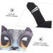 Healeved 4 Pcs Blindfold Ice Pack Silk Eye Mask Set for Sleep | Animal Print Plush Travel Masks | Snap Covers for Work and Travel - Buy Online on SooperMarket.com