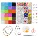 JOJANEAS 28800pcs 2mm Glass Seed Beads for Jewelry Making Kit 24 Colors Bracelet Making Kit Tiny Beads Set Necklace Ring Making Kits