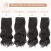 KooKaStyle Dark Brown 20 Inch Long Wavy Clip-in Hair Extensions for Women - 4pcs Thick Hairpiece for Full Head - Buy Online on SooperMarket.com