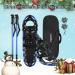 Lixada 23-Inch Lightweight Aluminum Alloy Snowshoes with Adjustable Bindings, Trekking Poles, and Carrying Bag - Blue - Buy Online on SooperMarket.com