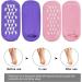 Moisturizing Gel Socks (2 Pairs) with Vitamin & Oil Infusion | Hydrating Moisture Socks for Dry Skin Repair - Purple & Pink - Buy Online on SooperMarket.com