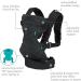 Infantino Flip 4-in-1 Advanced Carrier with Washable Bib - Ergonomic Front and Back Carry for Newborns and Babies 8-32 lbs - Black Denim - Buy Online on SooperMarket.com
