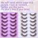 ALPHONSE Brown Strip Dark Brown False Lashes 7 Pack - Short Wispy Natural Look D Curl Extensions - Buy Online on SooperMarket.com
