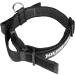 Julius-K9 Colour and Gray Fur Collar with Handle | Durable, Easy to Clean, Water Resistant | 40 mm (38-53 cm) Black-Gray | Safety Lock and Interchangeable Patch - Buy Online on SooperMarket.com