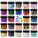 Gold Foil Flakes, 24 Color, Metallic Foil Flakes, Gilding Flakes, Gold Leaf Flakes, Gold Flakes for Resin, Nails, Painting, Crafts